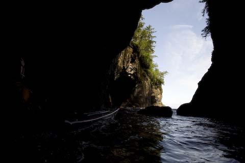 Cape Flattery exposed for sunlight