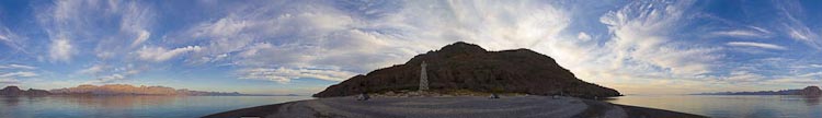360 horizontal single-row panorama