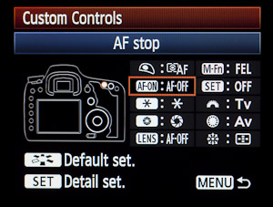 7D custom function IV set-up 