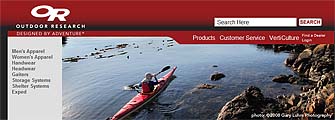 Outdoor Research website