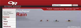 Outdoor Research website