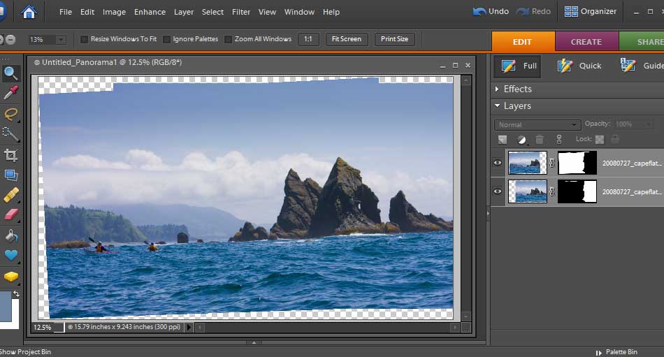 Adobe Photoshop Elements 6 Photomerge Panorama