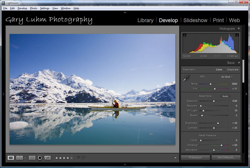Lightroom Develop